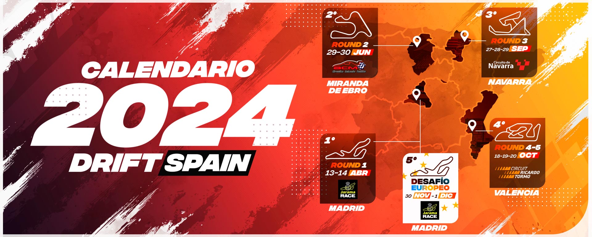 Calendario Drift Spain 2024